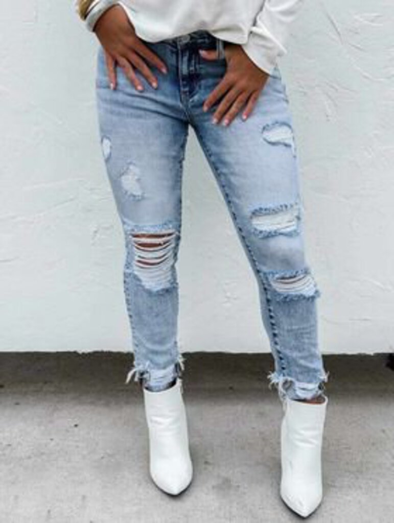 Billie Distressed Skinny Jeans