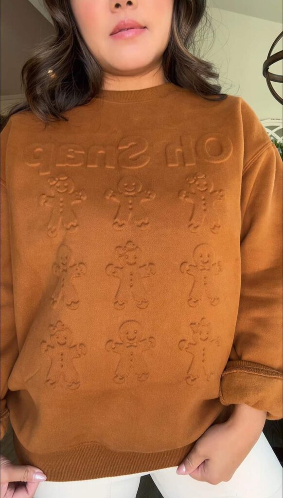 3D Embossed Sweater - Oh Snap!