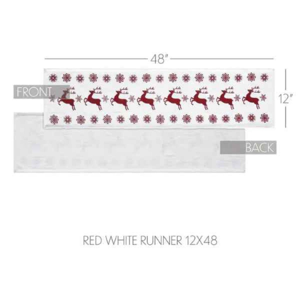 48in Snowflake Reindeer Runner