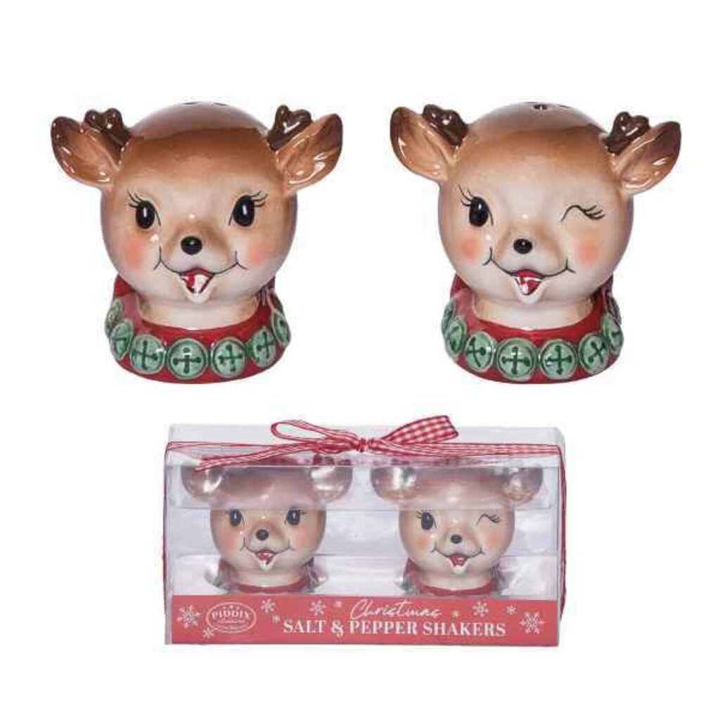 Vintage Reindeer S&P Set