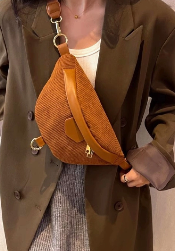 Corduroy Sling Bag