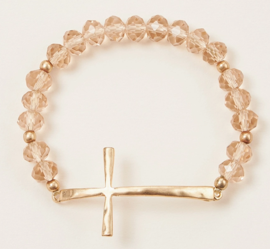 Cross Beaded Bracelet