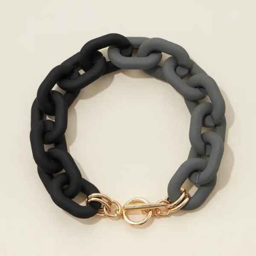 Two Tone Rubber Bracelet