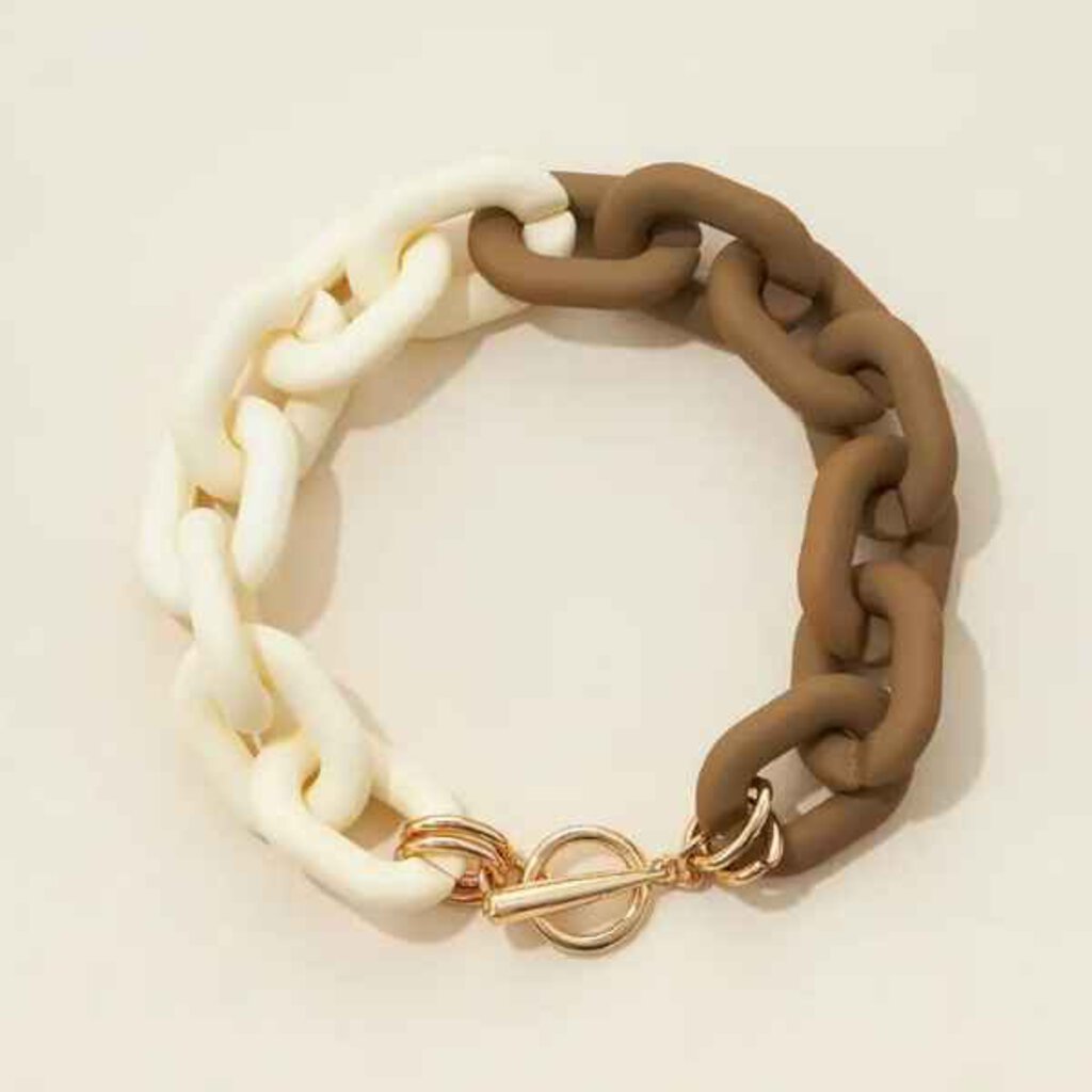 Two Tone Rubber Bracelet