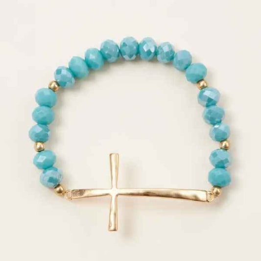 Cross Beaded Bracelet