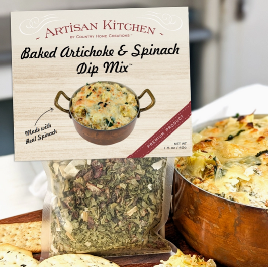 Artichoke+Spinach baked dip