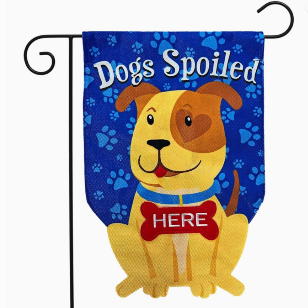 Spoiled Pup Garden Flag