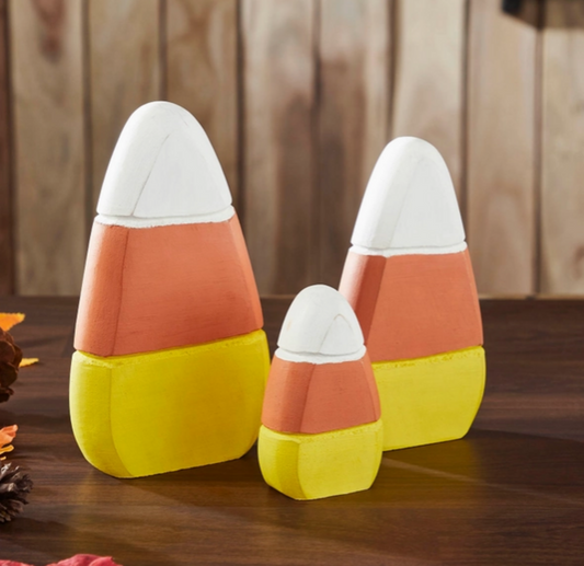 Candy Corn Wood Decor