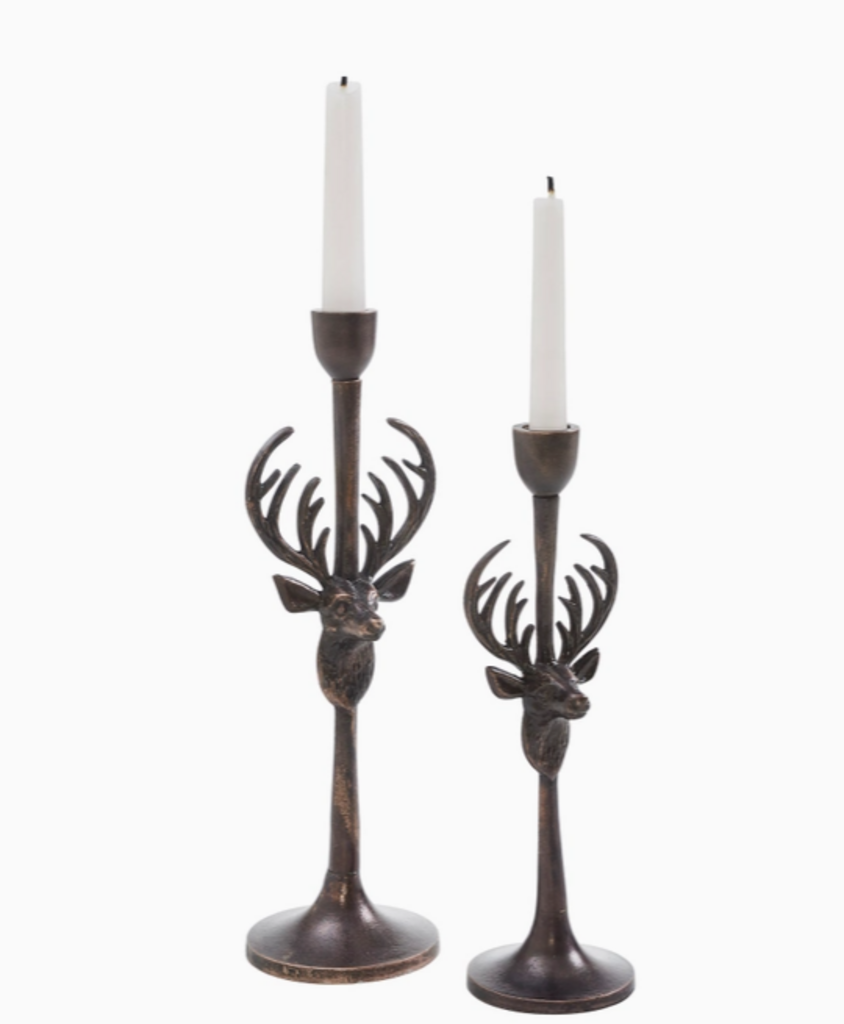Stag Candleholders