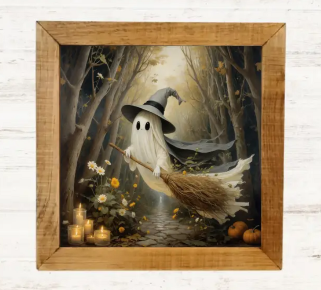 Flying Ghost Framed