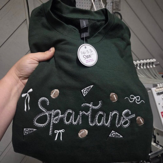 Spartans Cheer Embroidered