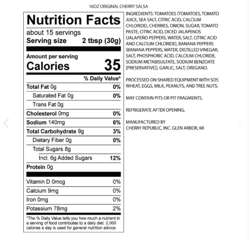 Cherry Orig Salsa