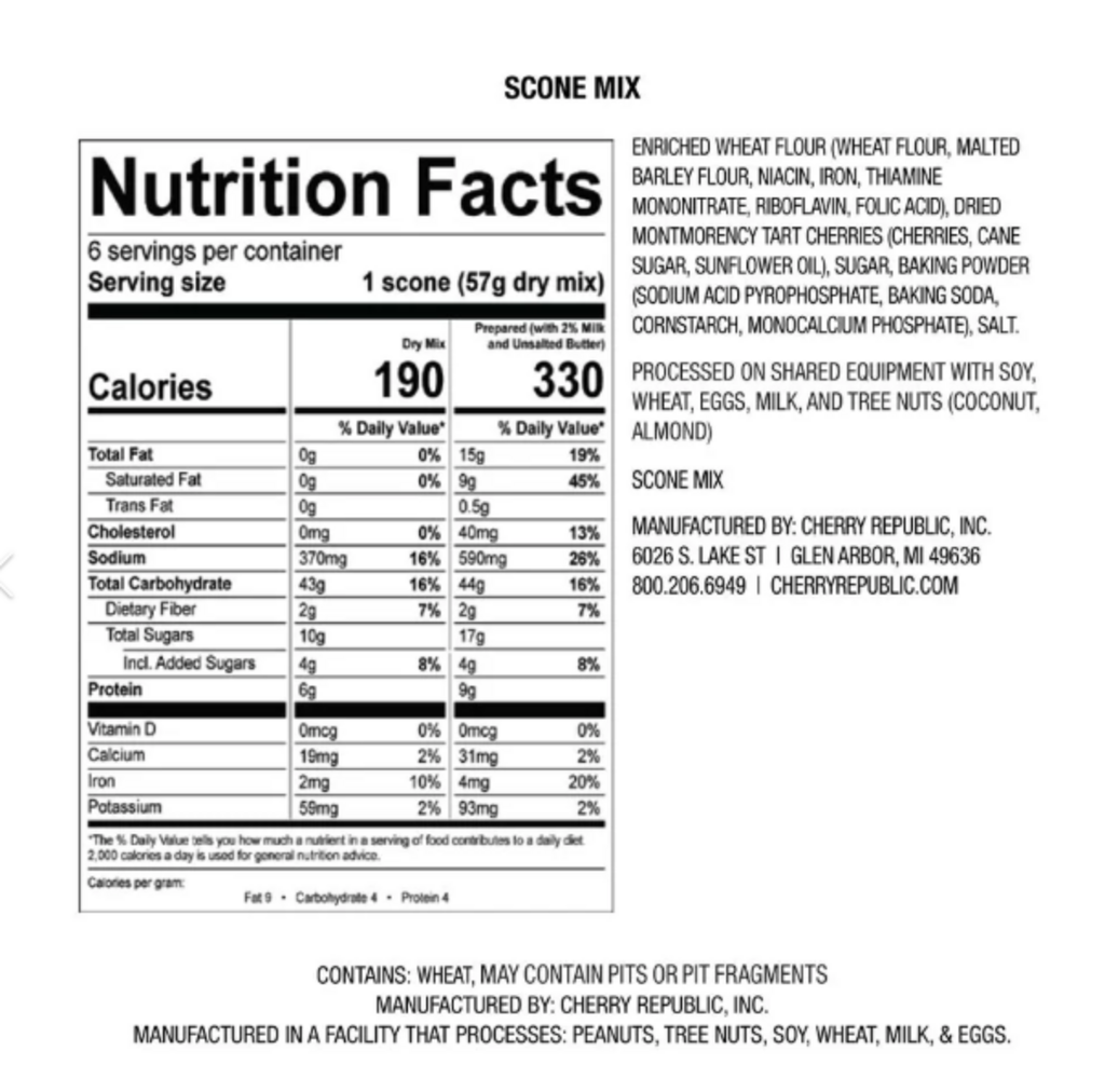Cherry Scone Mix