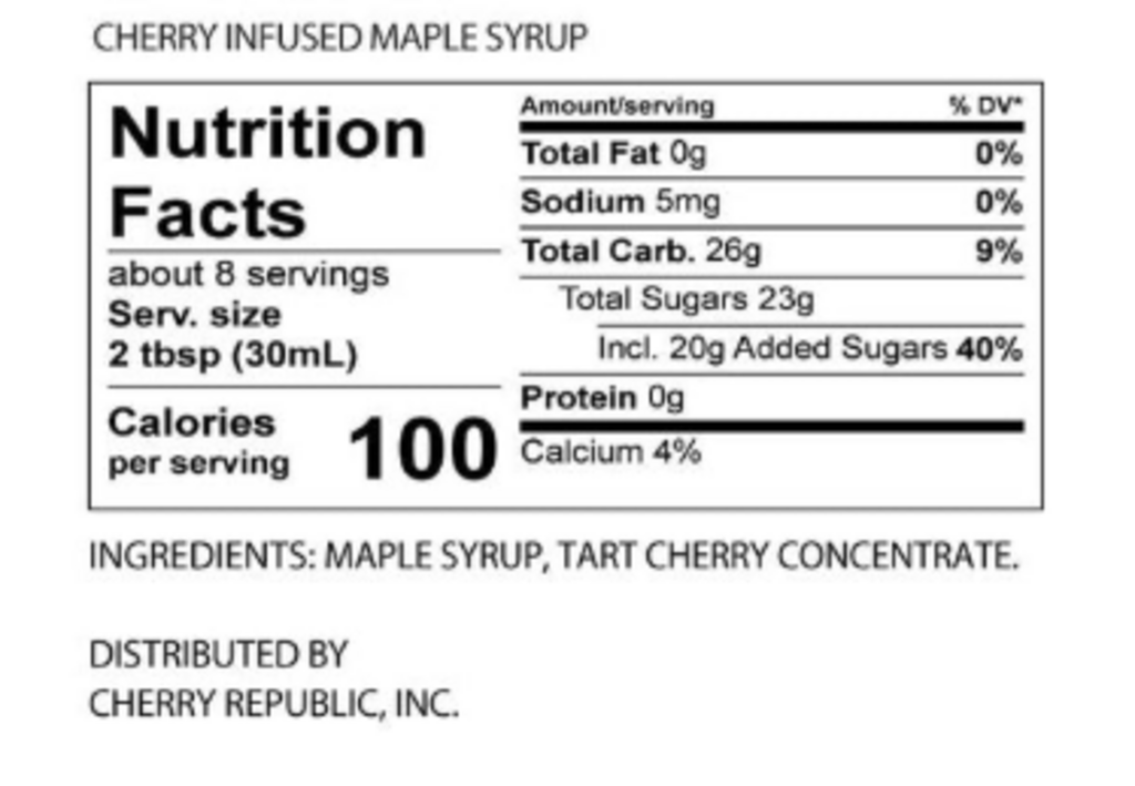 Cherry Infused Maple Syrup