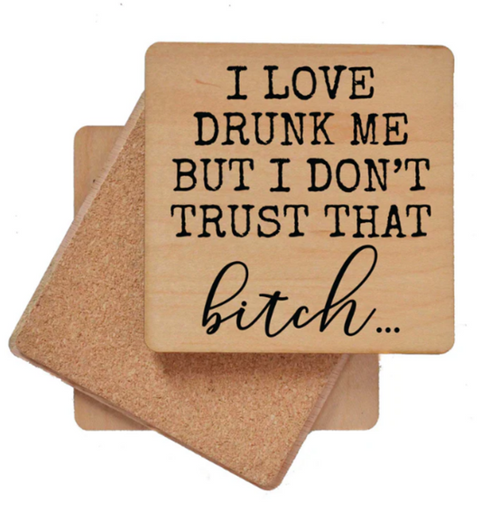Love Drunk Me coaster