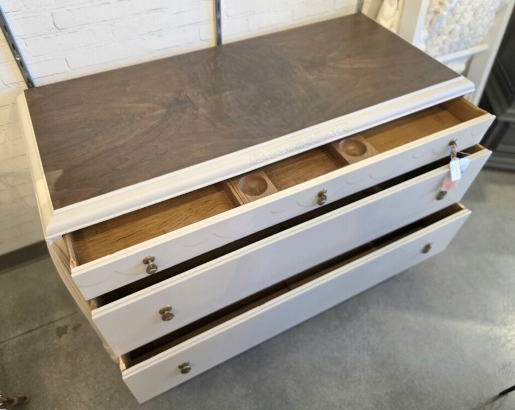 Cream colored dresser/ Buffet