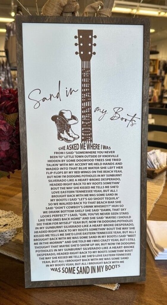 Song Lyric Signs
