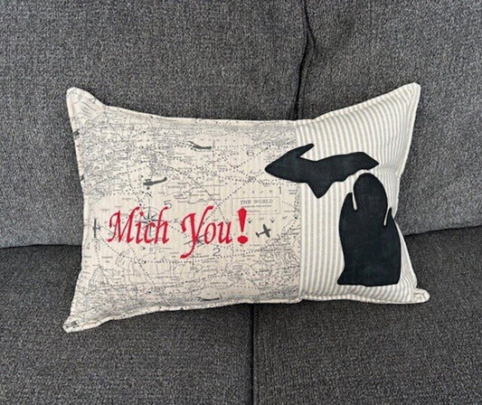 Lumbar "Mich You" Pillow