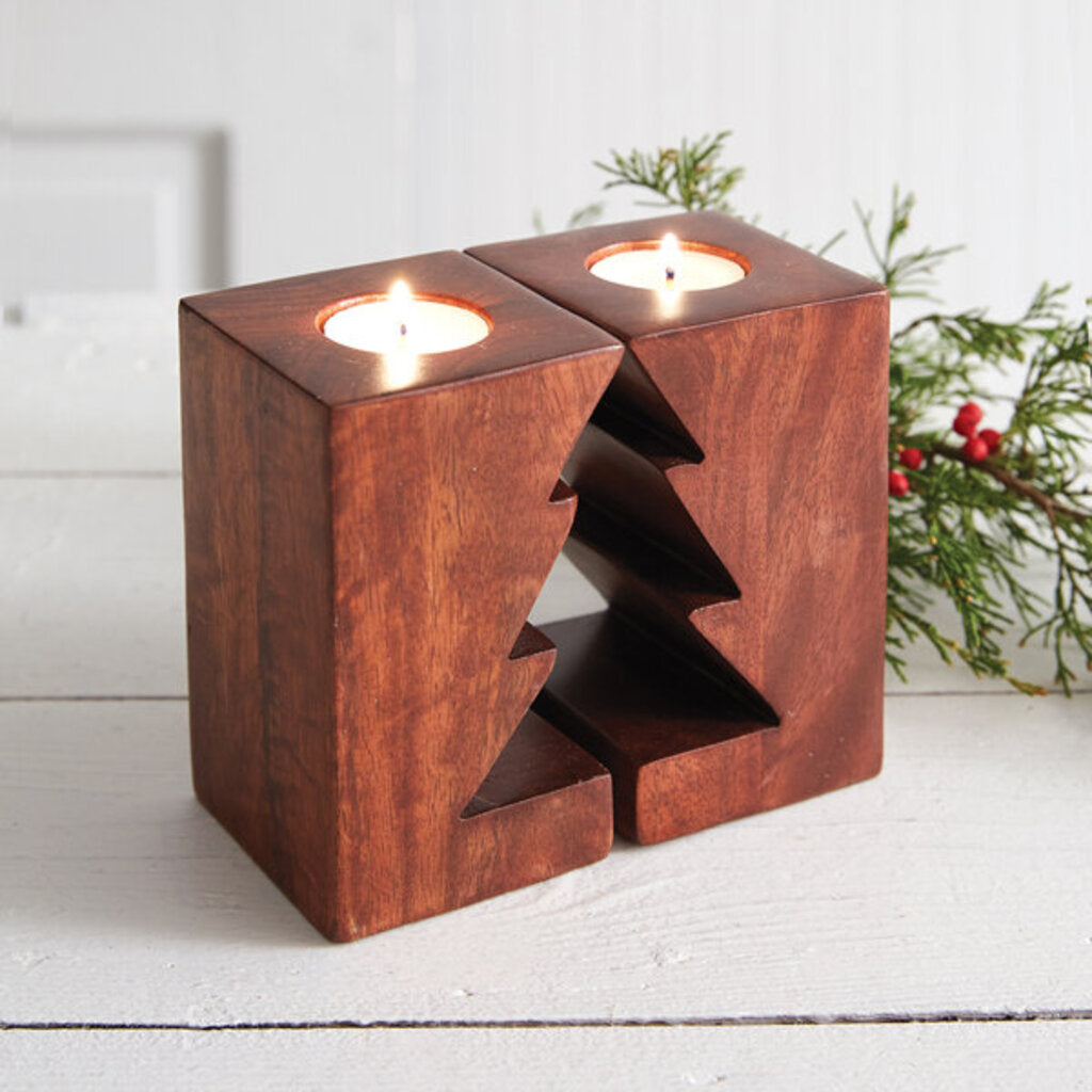 Christmas Tree Tealight Set