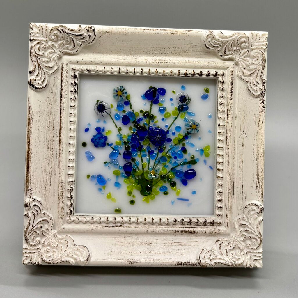 Blue Wildflower Mini Frame