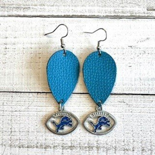Lions Earrings - Football