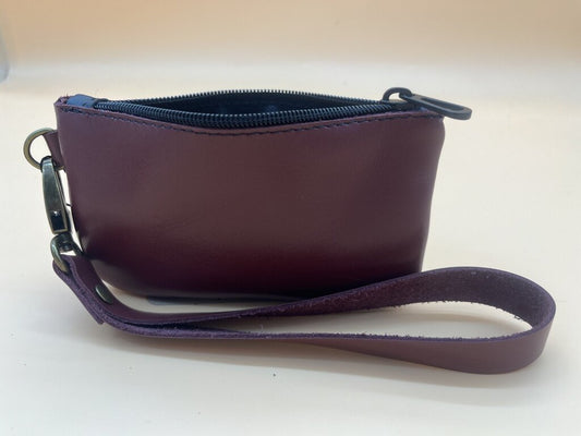 Leather Wristlet w/Zip Case