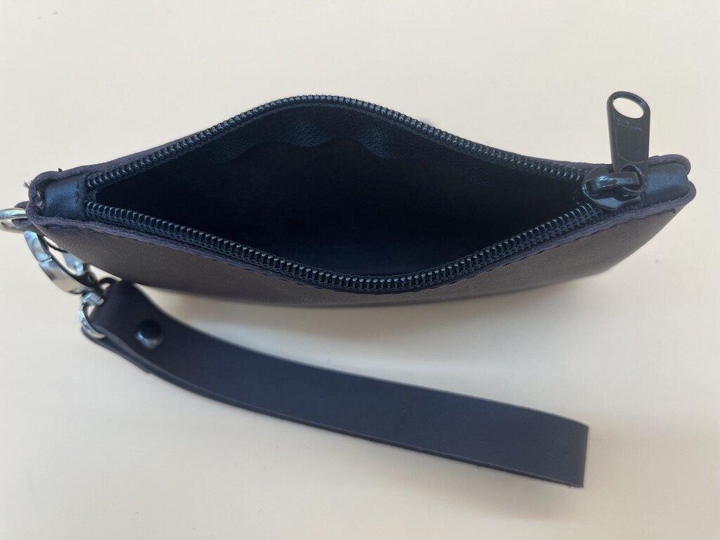 Leather Wristlet w/Zip Case