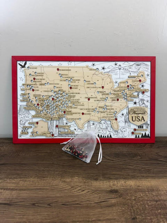 National Monument Travel Tracker Map