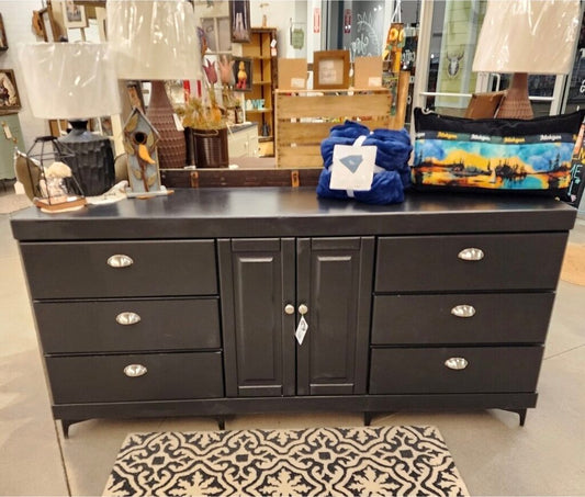 Long Black Dresser