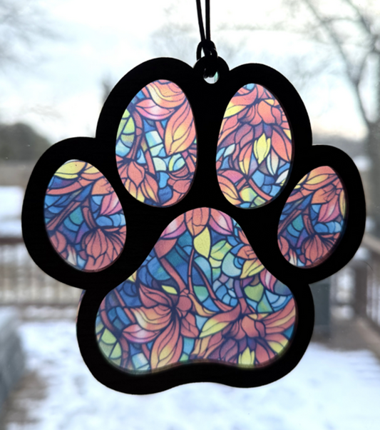 Decorative Window Suncatcher Paw