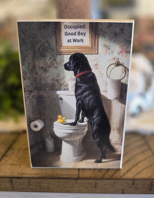 Good Boy at Work Block