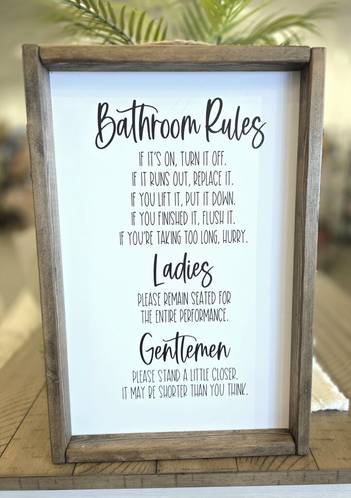 Bathroom Rules