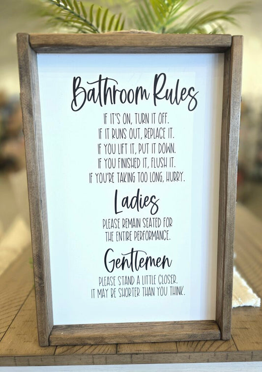 Bathroom Rules