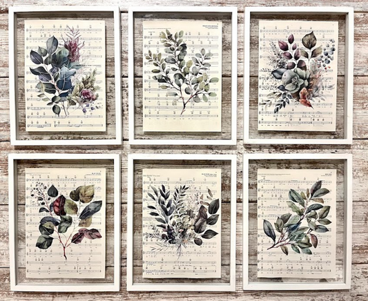 Natalie Adora Vintage Music Prints