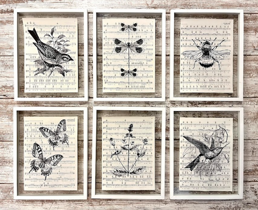 Natalie Adora Vintage Music Prints