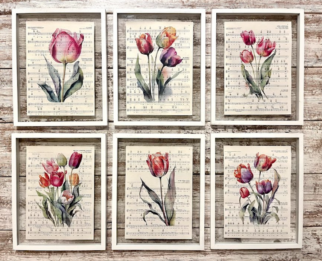 Natalie Adora Vintage Music Prints