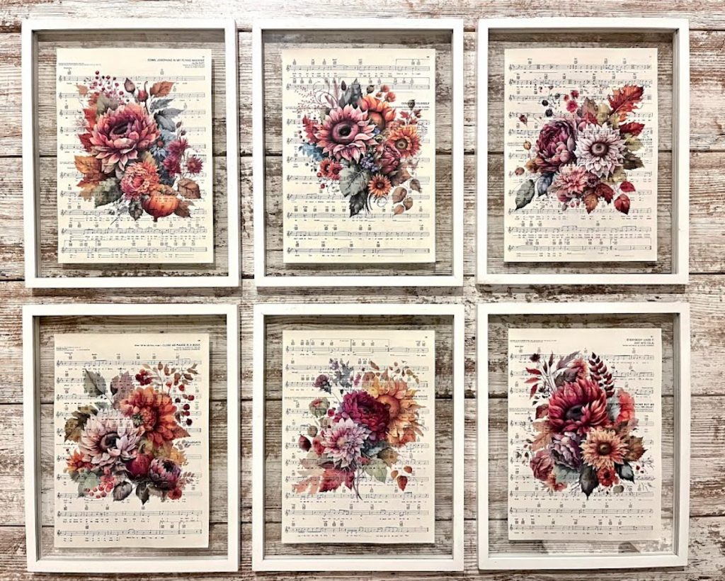Natalie Adora Vintage Music Prints