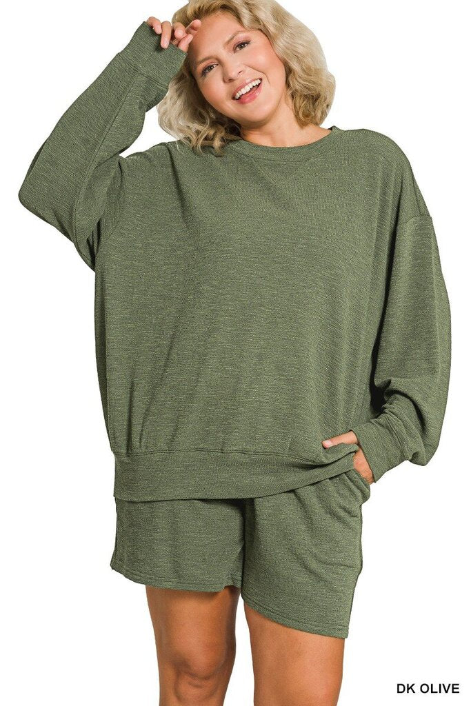 Slub Pullover & Shorts