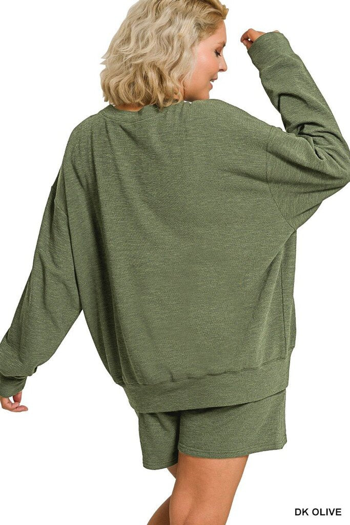 Slub Pullover & Shorts