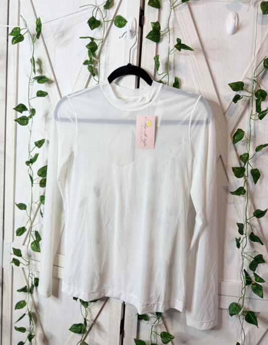 Lululemon Keyhole Mesh Long Sleeve