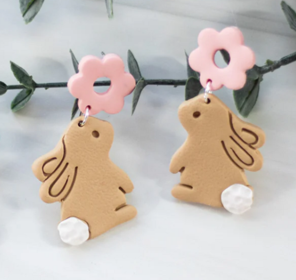 Clay Cottontail Dangle