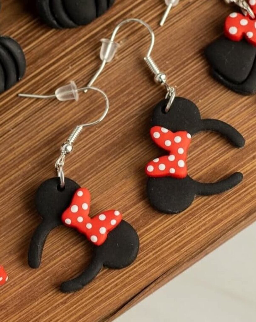 Ms. Mouse Clay Headband Dangles
