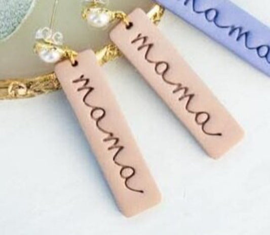 Mama Clay Pearl Dangle Earrings