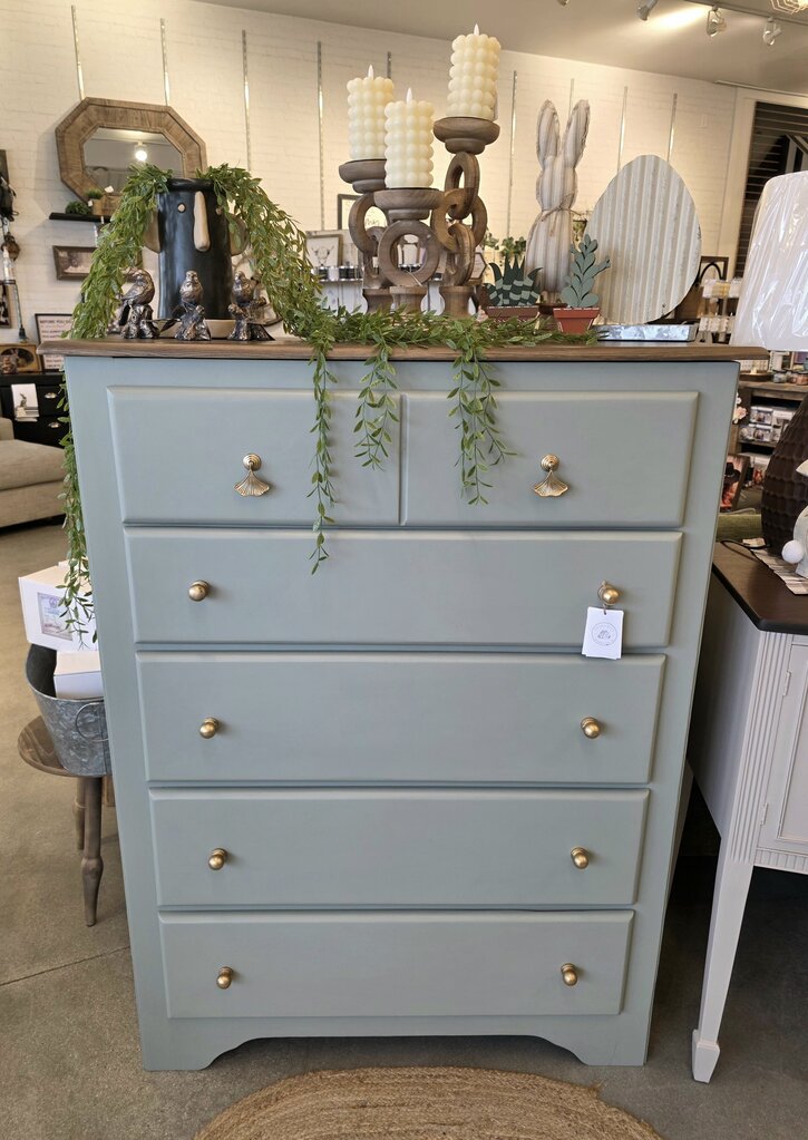Solstice Green Flip Top Dresser