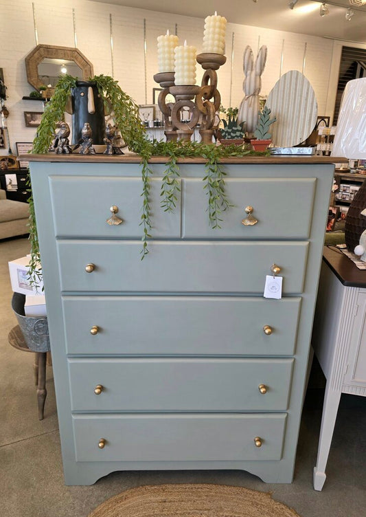 Solstice Green Flip Top Dresser