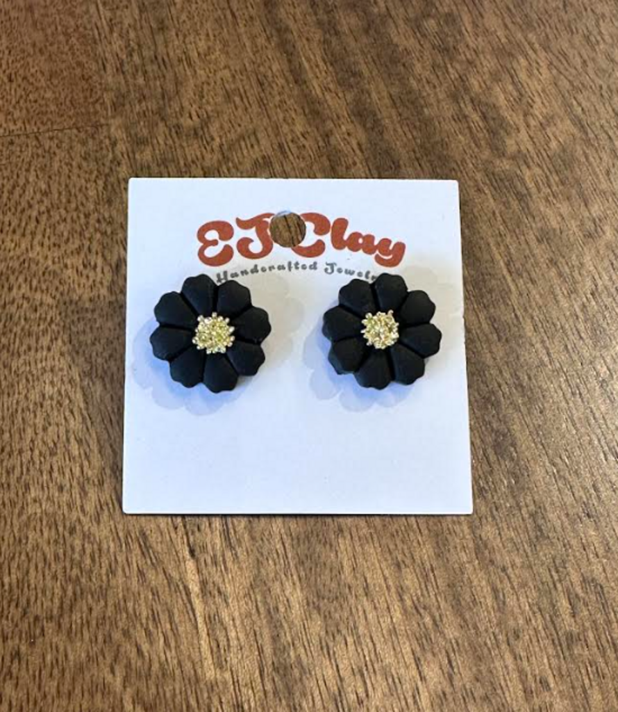 Jeweled Flower Studs