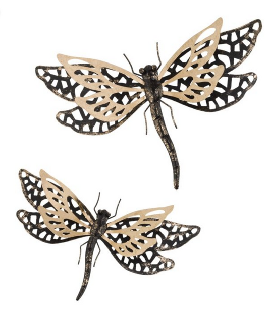 Onyx Gold Dragonflies