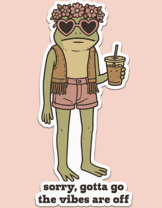 Vibes off Sticker