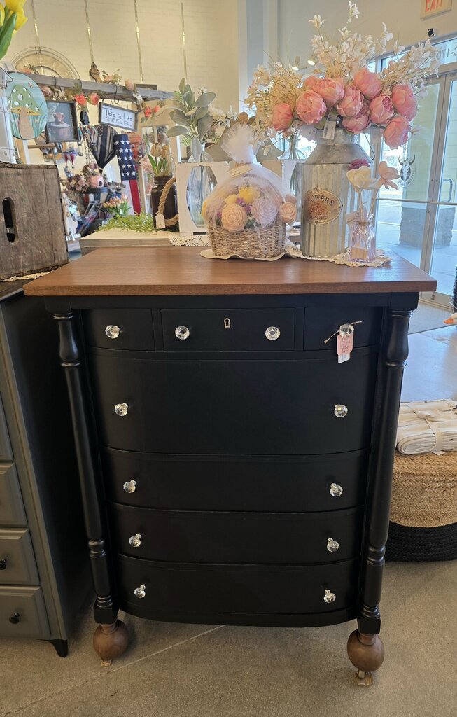 Black Dresser Glass Handles