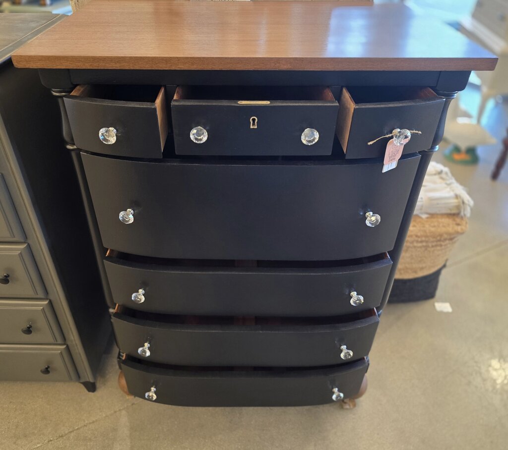 Black Dresser Glass Handles